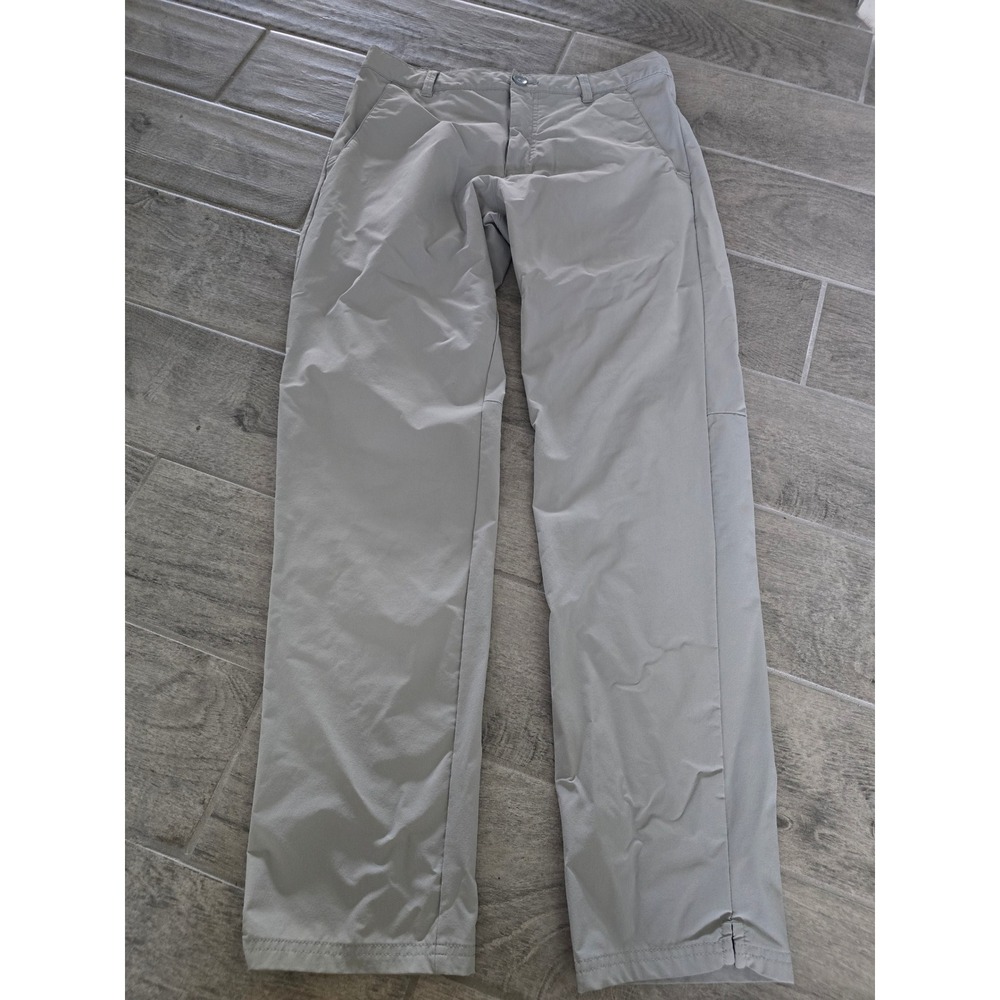 Oakley Mens Regular Fit Pro Performance Technical Golf Pants Light Gray Size 32
